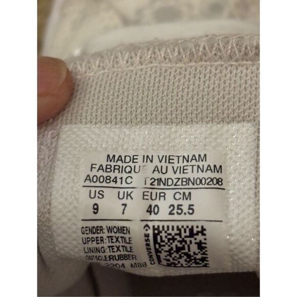 CONVERSE CHUCK TAYLOR ALL STAR LIFT PLATFORM VINTAGE WHITE SZ 9 - Picture 6 of 6